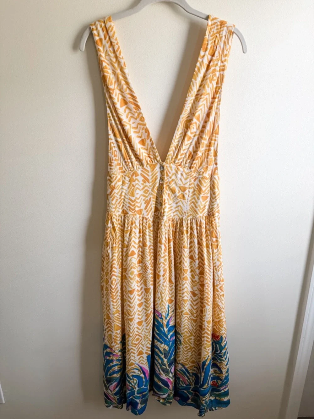 Free People Hot House Tropical Midi Dress